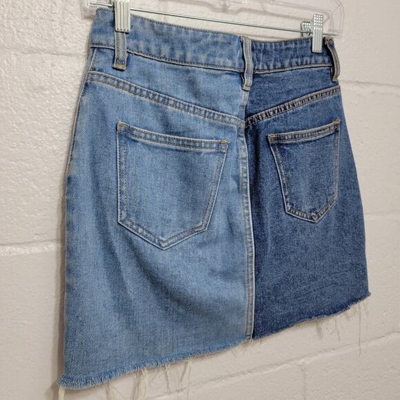 Pacsun Split Denim Mini Skirt 23 - Picture 8 of 9
